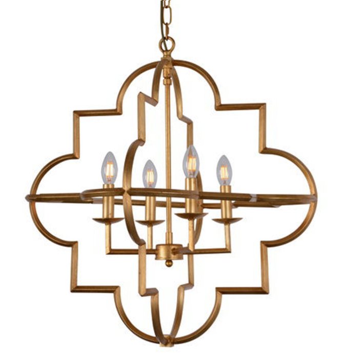 Люстра Mandeville Gold Chandelier Латунь Античная полированная Люстра Mandeville Gold Chandelier Латунь Античная полированная в Челябинске | Loft Concept