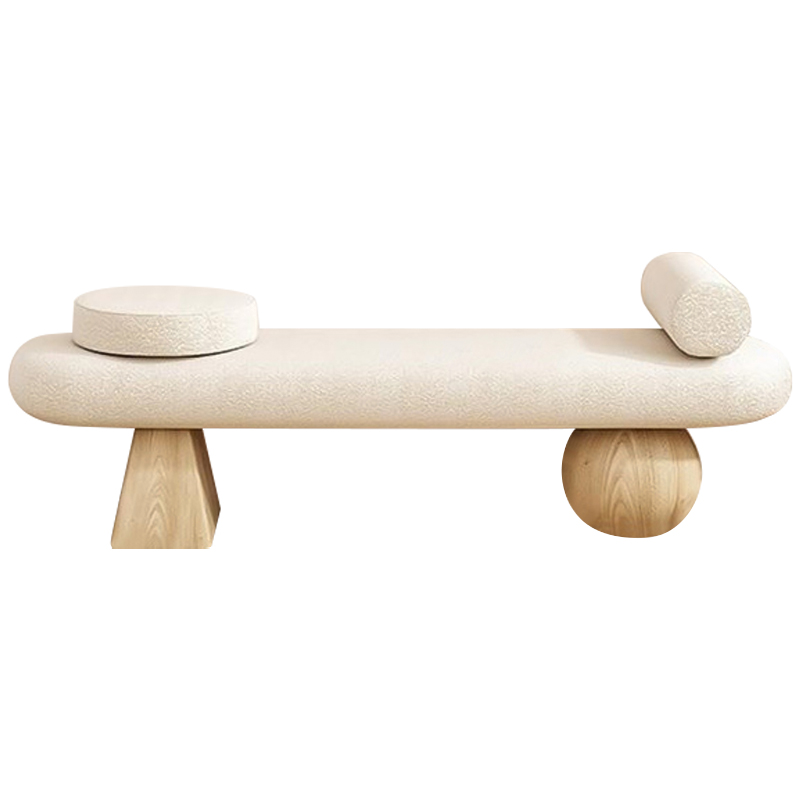 Банкетка Hollie Wooden Forms Bench Бежевый Древесина Банкетка Hollie Wooden Forms Bench Бежевый Древесина в Челябинске | Loft Concept