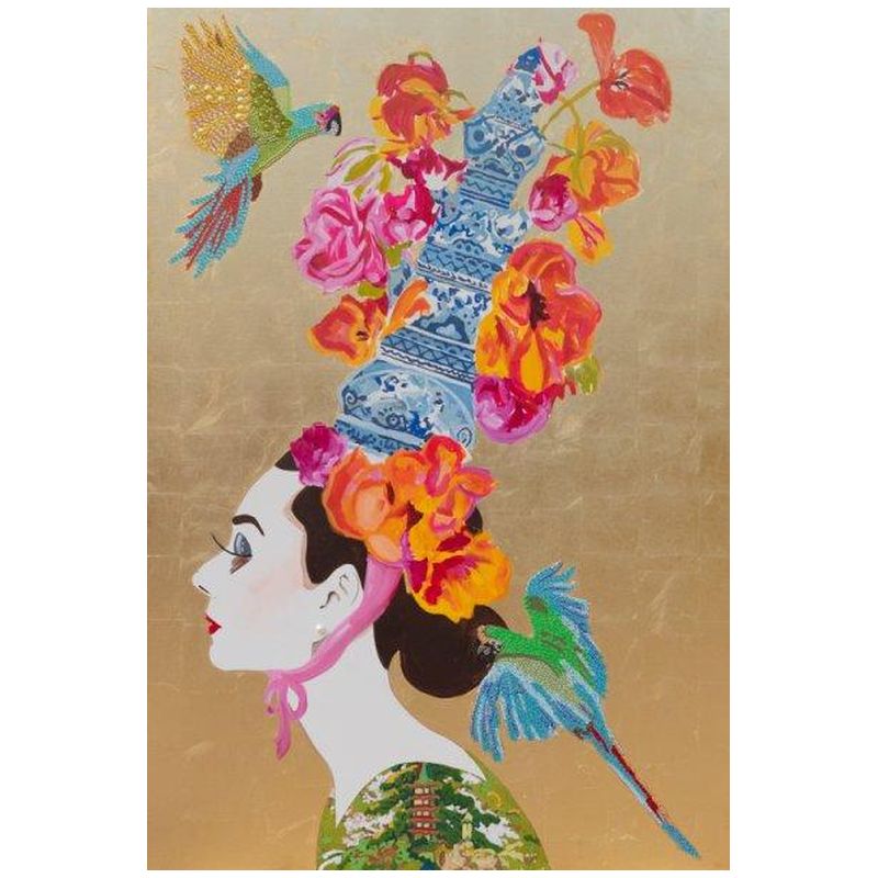 Картина “Audrey with Ming Pagoda Headdress and Parrots” Мульти Картина “Audrey with Ming Pagoda Headdress and Parrots” Мульти в Челябинске | Loft Concept