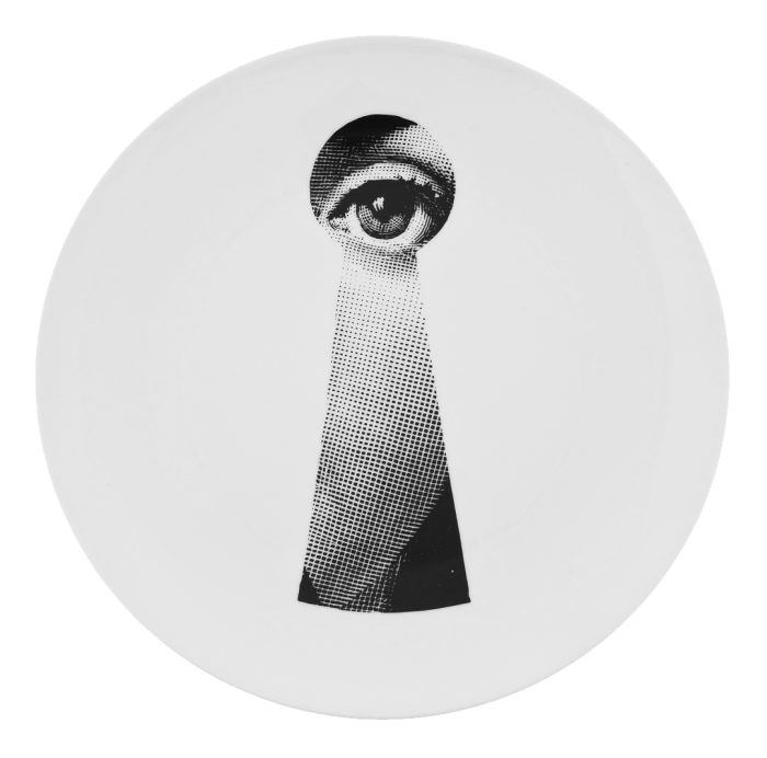 Декоративная тарелка Fornasetti 014 Черный Декоративная тарелка Fornasetti 014 Черный в Челябинске | Loft Concept