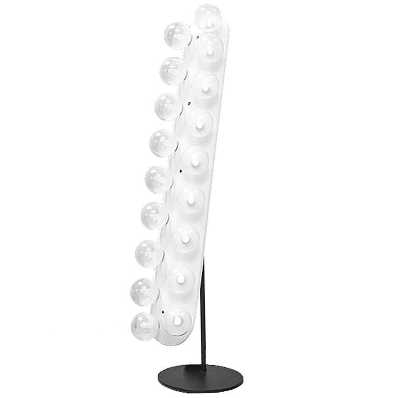 Напольная лампа Venier Floor lamp Белый Черный Напольная лампа Venier Floor lamp Белый Черный в Челябинске | Loft Concept