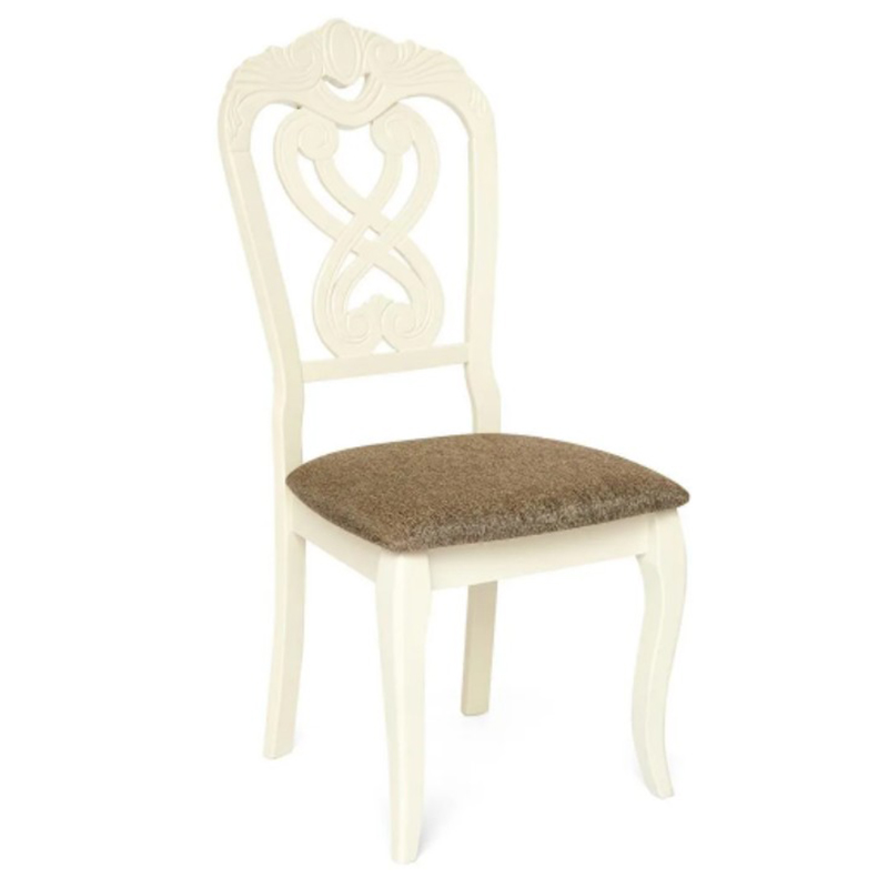Стул Viktoria Chair Белый Коричневый Стул Viktoria Chair Белый Коричневый в Челябинске | Loft Concept