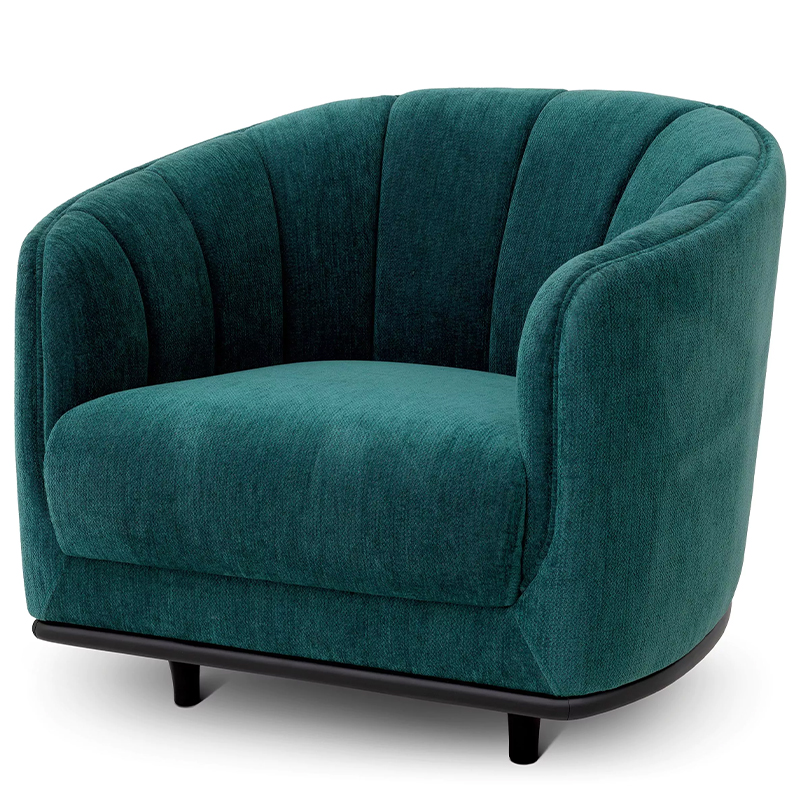 Кресло Eichholtz Chair Agostino Изумрудный Черный Кресло Eichholtz Chair Agostino Изумрудный Черный в Челябинске | Loft Concept