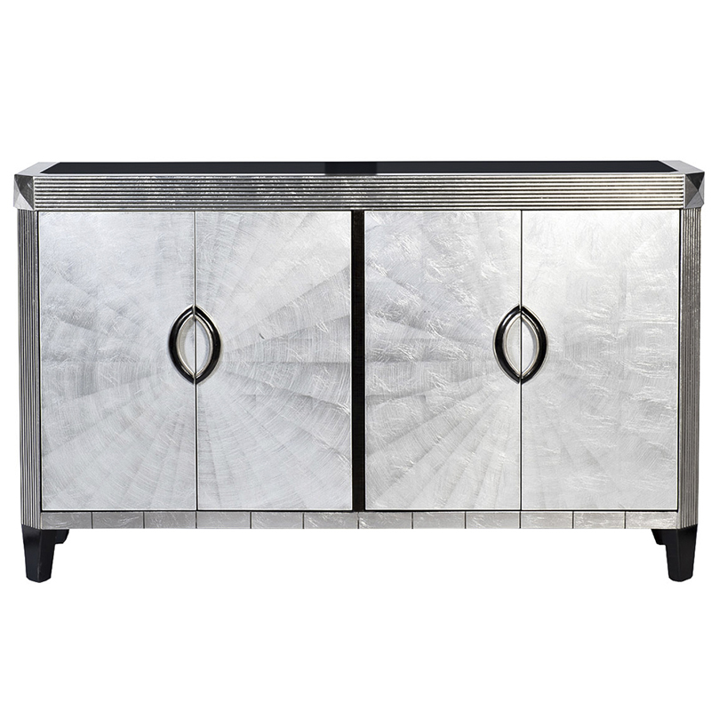 Комод в стиле Арт-деко Tarciso Chest of drawers Серебристый Серебряный Комод в стиле Арт-деко Tarciso Chest of drawers Серебристый Серебряный в Челябинске | Loft Concept
