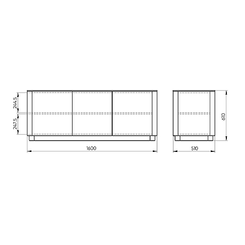 Тумба серо-бежевая с 3-мя дверцами Tammi  в Челябинске