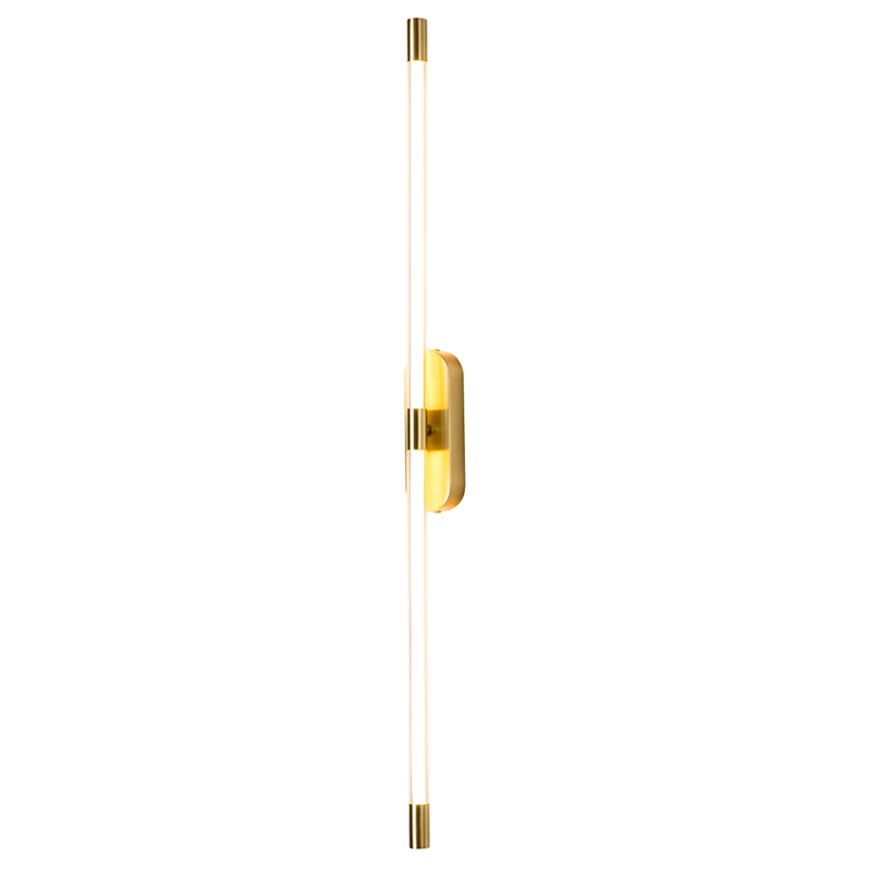 Бра Trumpet tube Double Золотое 80 см Золотой Белый Бра Trumpet tube Double Золотое 80 см Золотой Белый в Челябинске | Loft Concept