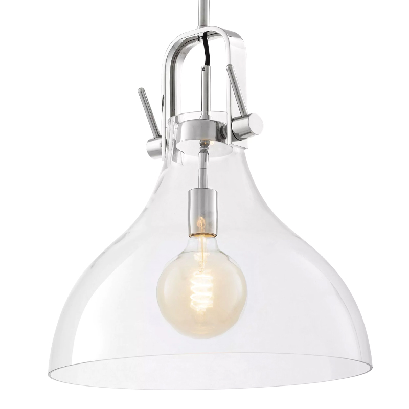 Подвесной светильник Eichholtz Lamp Connery Nickel Прозрачное Стекло Никель Подвесной светильник Eichholtz Lamp Connery Nickel Прозрачное Стекло Никель в Челябинске | Loft Concept