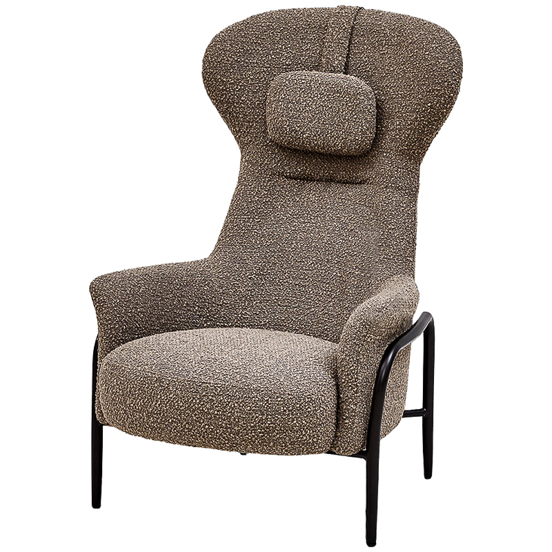 Кресло Alani Chair Черный Коричневый Кресло Alani Chair Черный Коричневый в Челябинске | Loft Concept