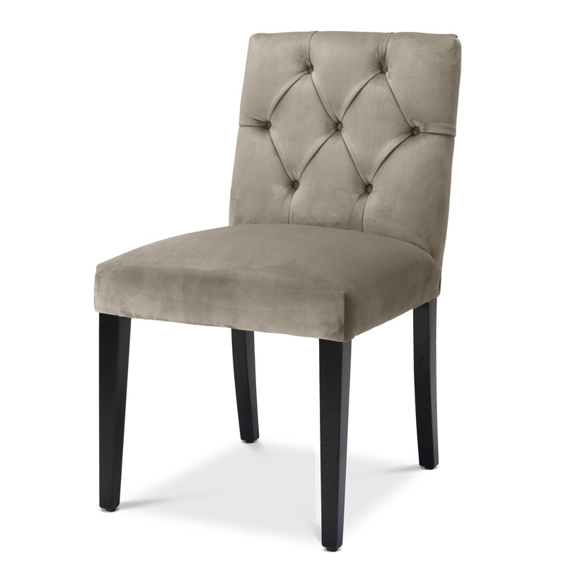 Стул Eichholtz DINING CHAIR ATENA Серый Черный Стул Eichholtz DINING CHAIR ATENA Серый Черный в Челябинске | Loft Concept