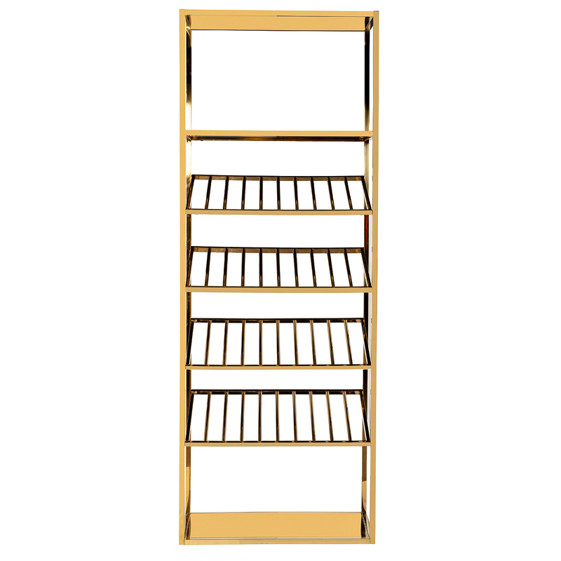 Стеллаж для хранения вина Raul Rack Gold Глянцевое золото Стеллаж для хранения вина Raul Rack Gold Глянцевое золото в Челябинске | Loft Concept