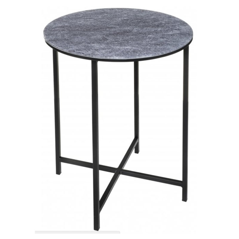 Приставной стол Zermatt Side Table round gray Серый (Gray) Приставной стол Zermatt Side Table round gray Серый (Gray) в Челябинске | Loft Concept