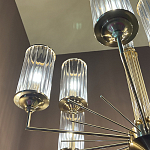 Люстра с 9-ю цилиндрическими стеклянными плафонами Jeanette варинант исполнения - 5 | Loft Concept в Челябинске