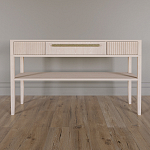 Дизайнерская Консоль с полкой и ящиком Primo Светлый дуб варинант исполнения - 1 | Loft Concept в Челябинске