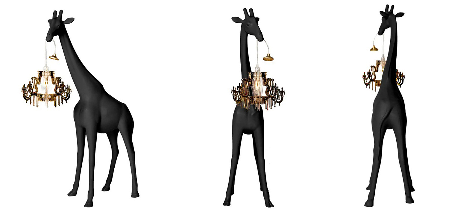 Настольная лампа черный жираф Black Giraffe Table Lamp Настольная лампа черный жираф Black Giraffe Table Lamp - Loft-Concept в Челябинске