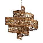 Люстра фактурная в виде спирали Enveloping Art варинант исполнения - 1 | Loft Concept в Челябинске