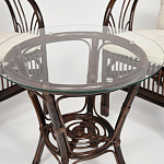 Комплект уличной мебели из ротанга Serenity Dark Brown варинант исполнения - 4 | Loft Concept в Челябинске