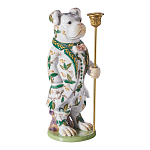 Подсвечник в виде собачки из фарфора с бронзовыми элементами Eden Garden варинант исполнения - 5 | Loft Concept в Челябинске