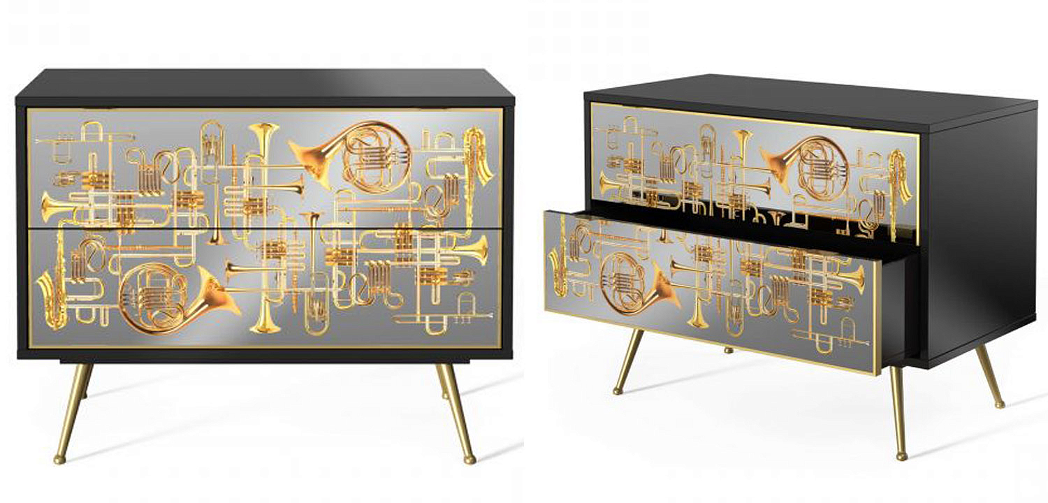 Комод Seletti Chest of Two Drawers Trumpets Комод Seletti Chest of Two Drawers Trumpets - Loft-Concept в Челябинске