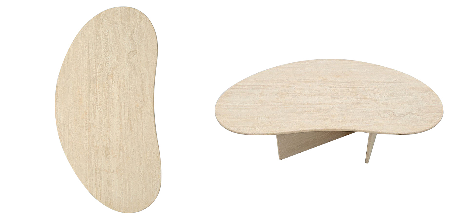Кофейный стол Abi Travertine Coffee Table Кофейный стол Abi Travertine Coffee Table - Loft-Concept в Челябинске