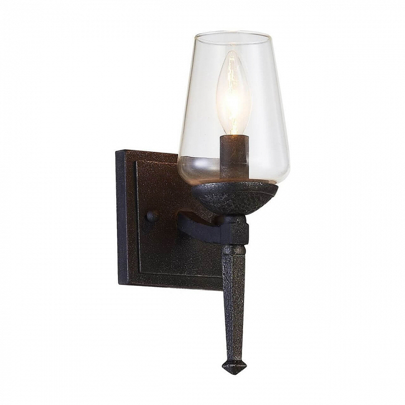 Бра Badoer Loft Sconces Черный Прозрачный Бра Badoer Loft Sconces Черный Прозрачный в Челябинске | Loft Concept