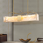 Люстра прямоугольная из фактурного стекла Chandelier Beam варинант исполнения - 6 | Loft Concept в Челябинске