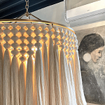 Люстра белая плетеная с кисточками Boho Tassel Chandelier варинант исполнения - 4 | Loft Concept в Челябинске