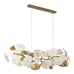 Люстра с белыми и золотистыми цветами G9 Dahlia Flowers Lamp варинант исполнения - 4 | Loft Concept в Челябинске