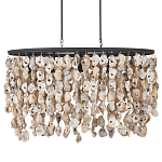 Люстра овальная с подвесками из устричных раковин Sea Ravens варинант исполнения - 3 | Loft Concept в Челябинске