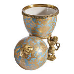 Шкатулка на величественных львах из фарфора с бронзовыми элементами Eden Garden варинант исполнения - 2 | Loft Concept в Челябинске