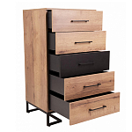 Комод с 5-ю ящиками в стиле лофт Urban Style Space варинант исполнения - 5 | Loft Concept в Челябинске