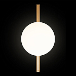 Бра с золотым основанием и белым плафоном в форме шара Bubble варинант исполнения - 5 | Loft Concept в Челябинске