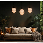 Подвесной светильник светодиодный с плафоном сферической формы Stone Helios варинант исполнения - 1 | Loft Concept в Челябинске