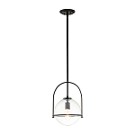 Подвесной светильник с прозрачным плафоном в форме шара в арочной подвеске Hinkley варинант исполнения - 2 | Loft Concept в Челябинске