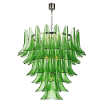 Люстра из семи ярусов зеленого стекла Independence варинант исполнения - 1 | Loft Concept в Челябинске