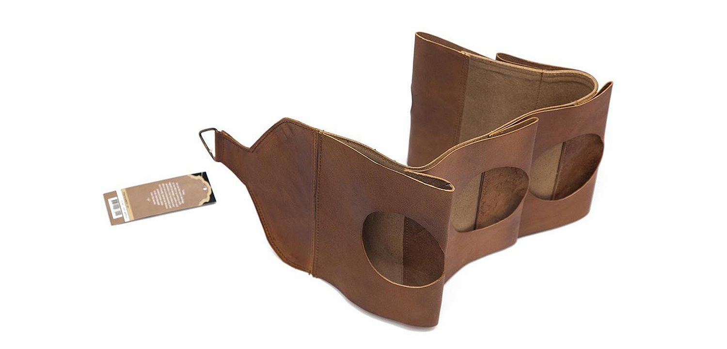 Бутылочница из кожи буйвола - Loft-Concept в Челябинске