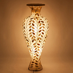 Торшер из перламутра в виде вазы Indonesian Vase варинант исполнения - 2 | Loft Concept в Челябинске