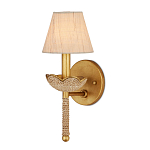 Бра из кованого железа с отделкой плетеной веревкой и сусальным золотом Parisian Style варинант исполнения - 1 | Loft Concept в Челябинске