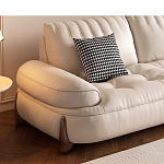 Диван кожаный с каркасом из массива дерева Furniture Medieval варинант исполнения - 3 | Loft Concept в Челябинске