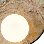 Бра круглое с каменным диском в металлической раме Sandstone Painting варинант исполнения - 3 | Loft Concept в Челябинске