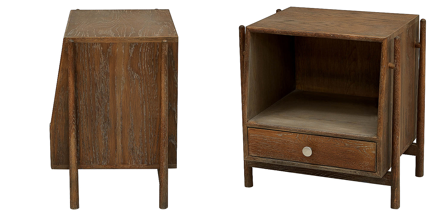 Тумба Harrell Oak Wood Nightstand Тумба Harrell Oak Wood Nightstand - Loft-Concept в Челябинске