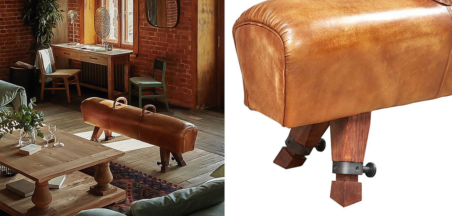 Козлик дизайнерский Leather Gymnastic Goat Loft Козлик дизайнерский Leather Gymnastic Goat Loft - Loft-Concept в Челябинске