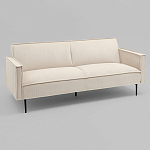 Диван современный вельветовый прямой Worcester Молочный варинант исполнения - 1 | Loft Concept в Челябинске