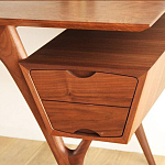 Письменный стол прямоугольный с 2-мя ящиками и полкой Idenontal варинант исполнения - 4 | Loft Concept в Челябинске