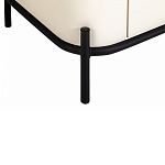 ТВ-тумба белая с чёрной столешницей с 2-мя дверками и ящиком San Marco варинант исполнения - 5 | Loft Concept в Челябинске