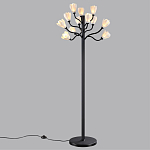 Торшер с плафонами из белых фарфоровых цветов на изогнутых ветвях Floralis варинант исполнения - 4 | Loft Concept в Челябинске