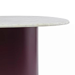 Журнальный столик овальный с мраморной столешницей Decor Showcase варинант исполнения - 3 | Loft Concept в Челябинске