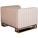 Кресло велюровое бежевое Cubic Silhouette варинант исполнения - 2 | Loft Concept в Челябинске