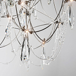 Люстра с каркасом из тонких металлических нитей и хрустальными подвесками Crystal Metal Threads Chandelier 60 варинант исполнения - 3 | Loft Concept в Челябинске