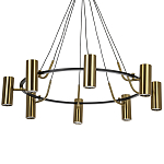 Кольцевая люстра Daviau Brass Ring Chandelier варинант исполнения - 1 | Loft Concept в Челябинске