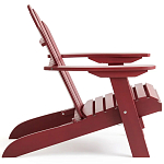 Уличное кресло из массива акации Adirondack Wooden Chair Red варинант исполнения - 4 | Loft Concept в Челябинске